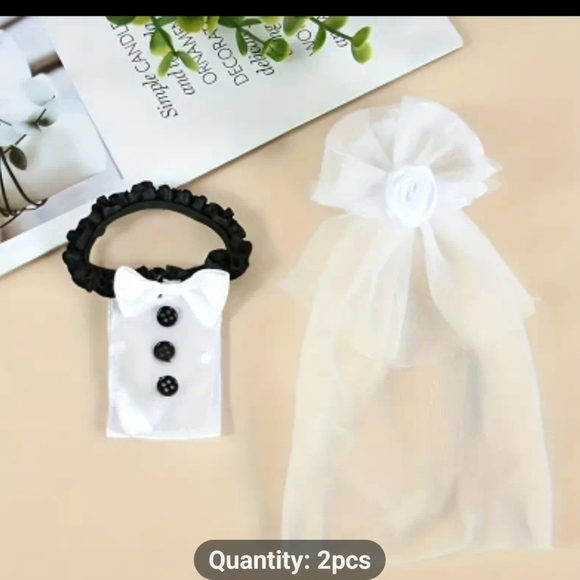 NEW 2 PIECE WEDDING DRESS CUP COVERS - Picture 5 of 9